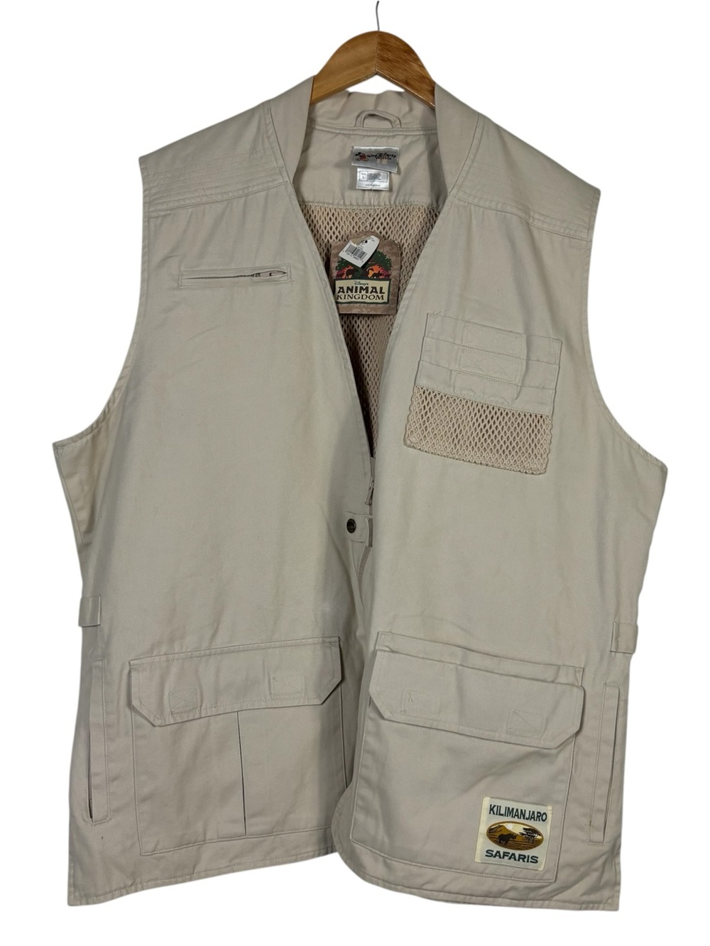 Walt Disney World NWT Kilimanjaro Safari Animal Kingdom Vest Vented Men's L